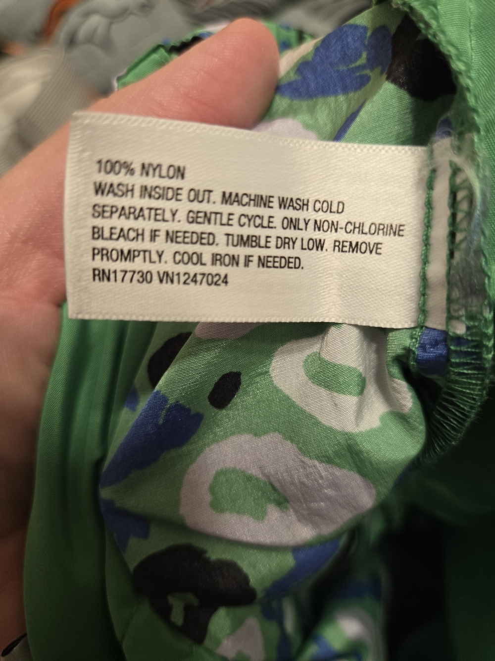 Diane von Furstenberg New Utility Jazz Dot Green And Blue Size Medium - Picture 6 of 6